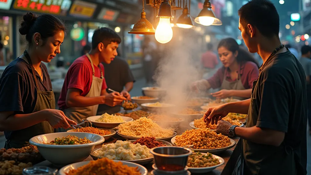 Bangkok street food scene