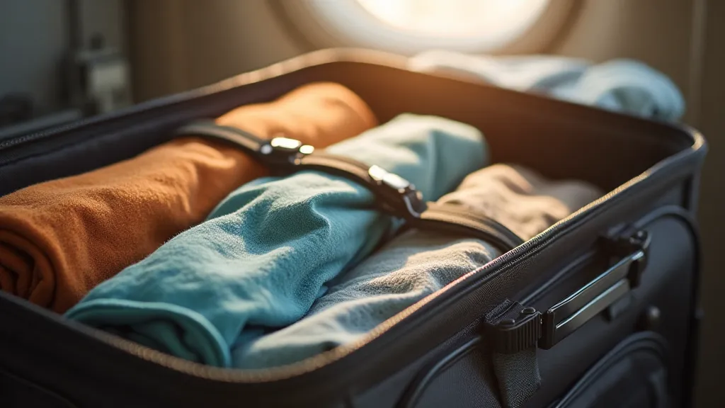 Packed Carry-on Suitcase