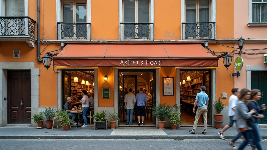 Exterior of a Rome hostel