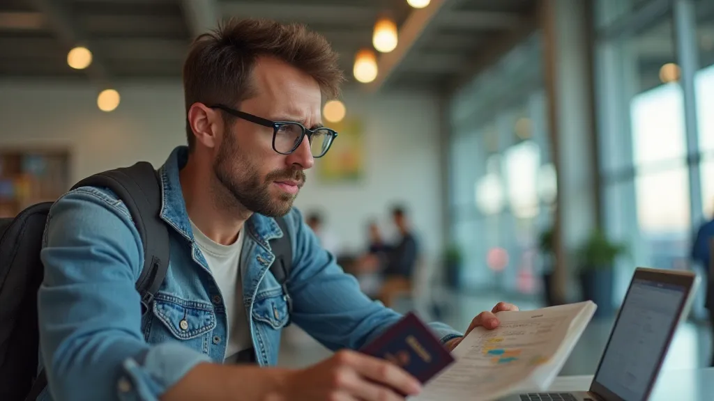 Traveler concerned about trip disruptions